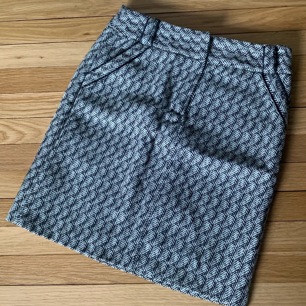 wool blend pencil skirt